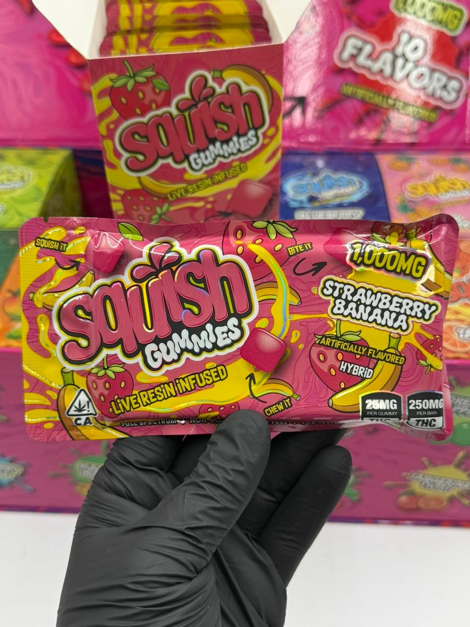 Squish Gummies Live Resin Infused 1000mg Edibles - Image 4